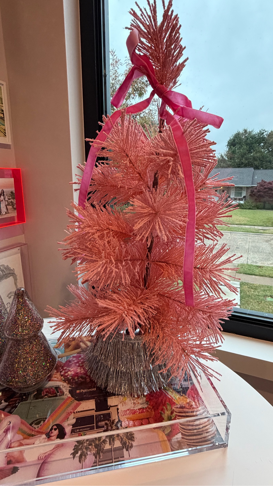 the tiniest cutest tree skirt irl...🪩🎄

#LTKHome #LTKHoliday #LTKSeasonal