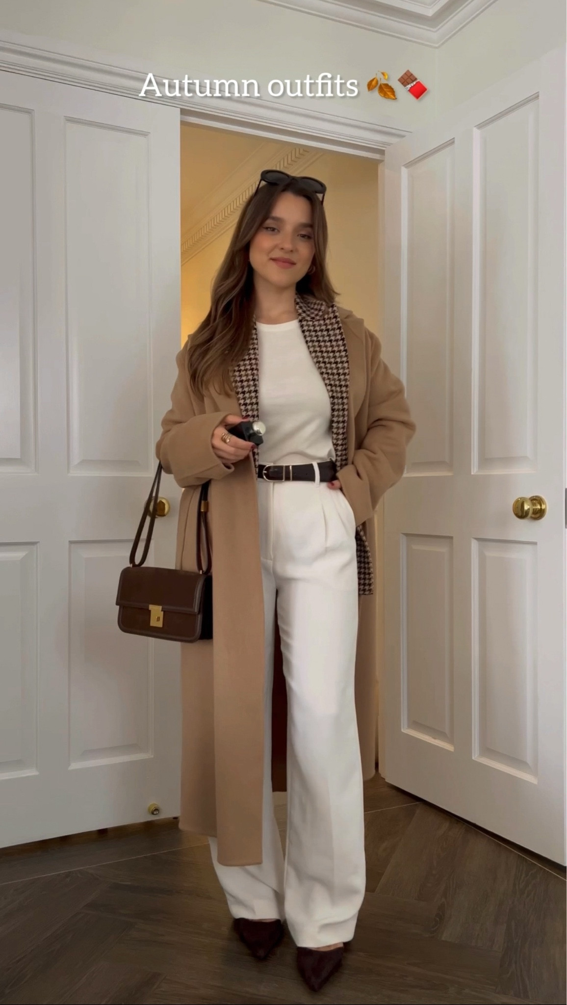 I love wearing my favorite houndstooth blazers under trench coats or coats 🍫🤎 

#LTKautumn #LTKstyletip #LTKeurope