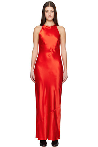 Silk Laundry - Red High Low Maxi Dress | SSENSE