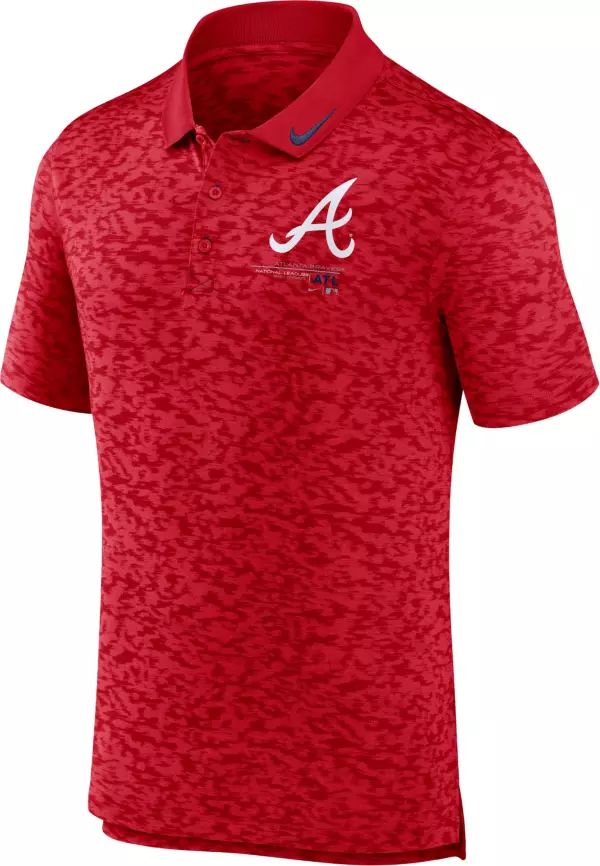 Nike Men's Atlanta Braves Red Next Level Polo T-Shirt | Dick's Sporting Goods | Dick's Sporting Goods