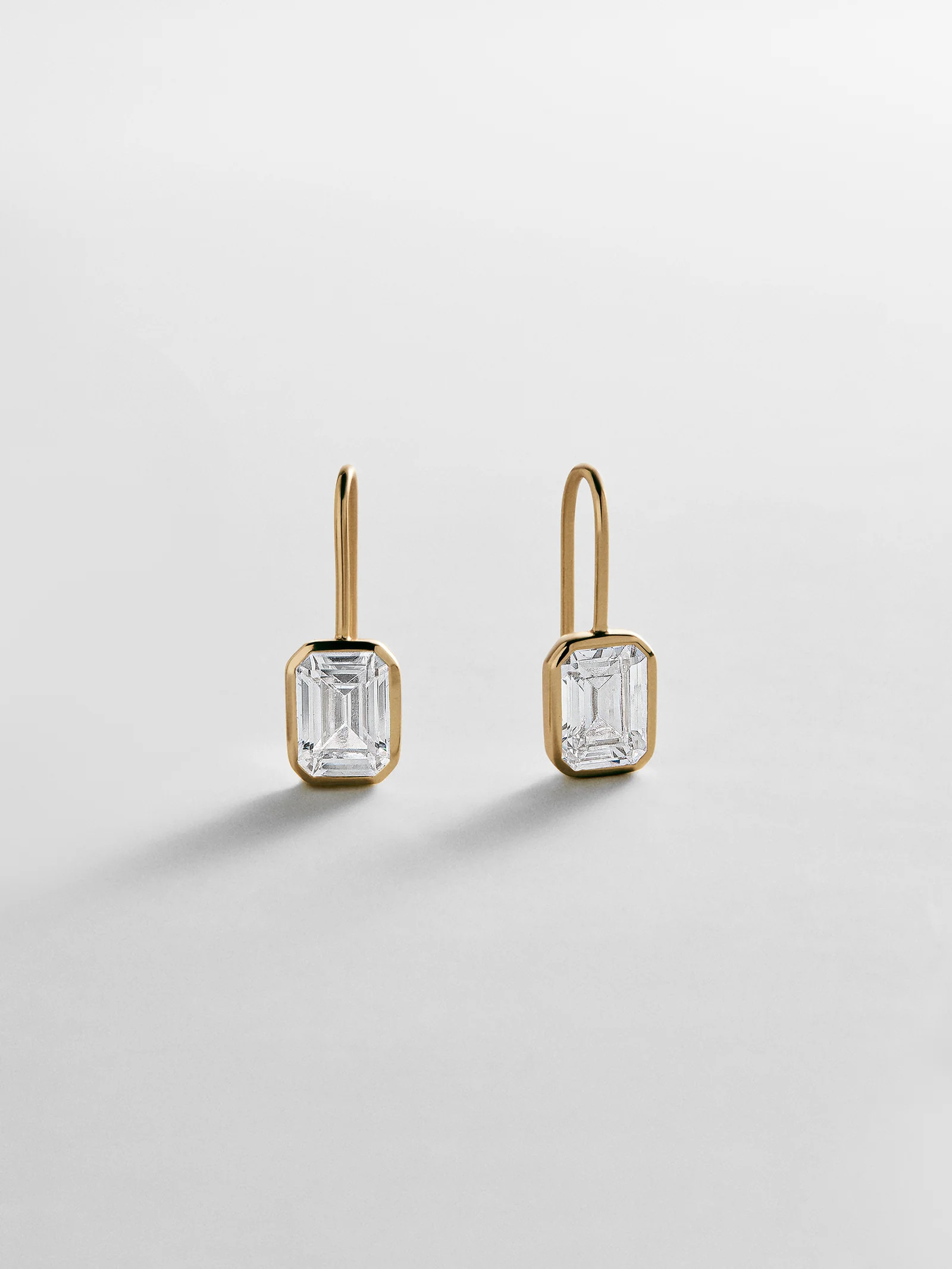 Fallon 14K Gold Bezel Earrings - Gold | BaubleBar