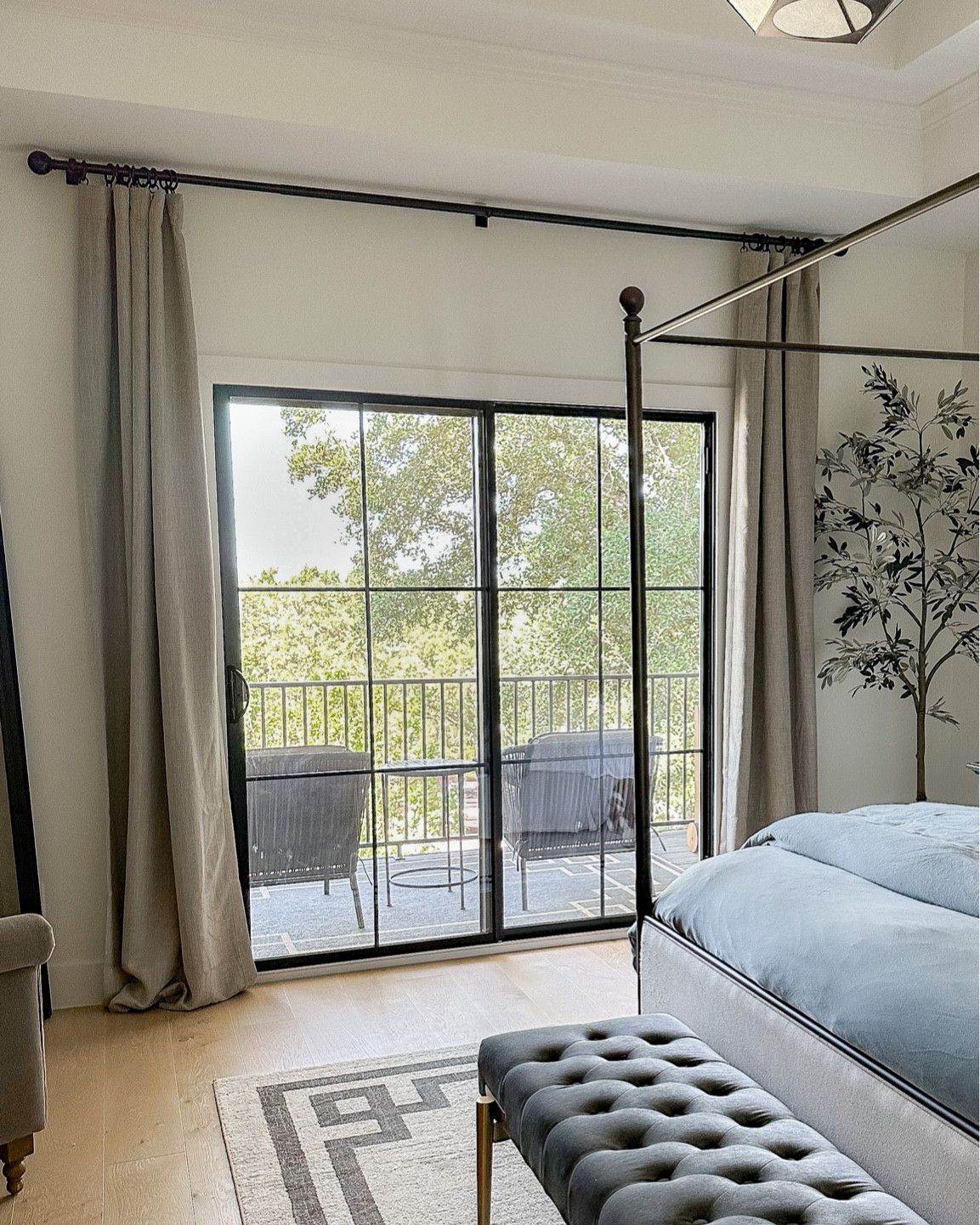 Amazon room darkening linen fabric curtains in my bedroom! I have the color Oatmeal and 108” long with 9’ ceilings, just 2 panels! These are so affordable and they have such a high end look and feel!

#LTKunder50 #LTKhome #LTKstyletip