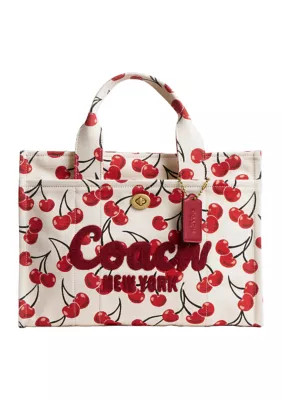 COACH Cargo Tote Bag with Cherry Print | Belk