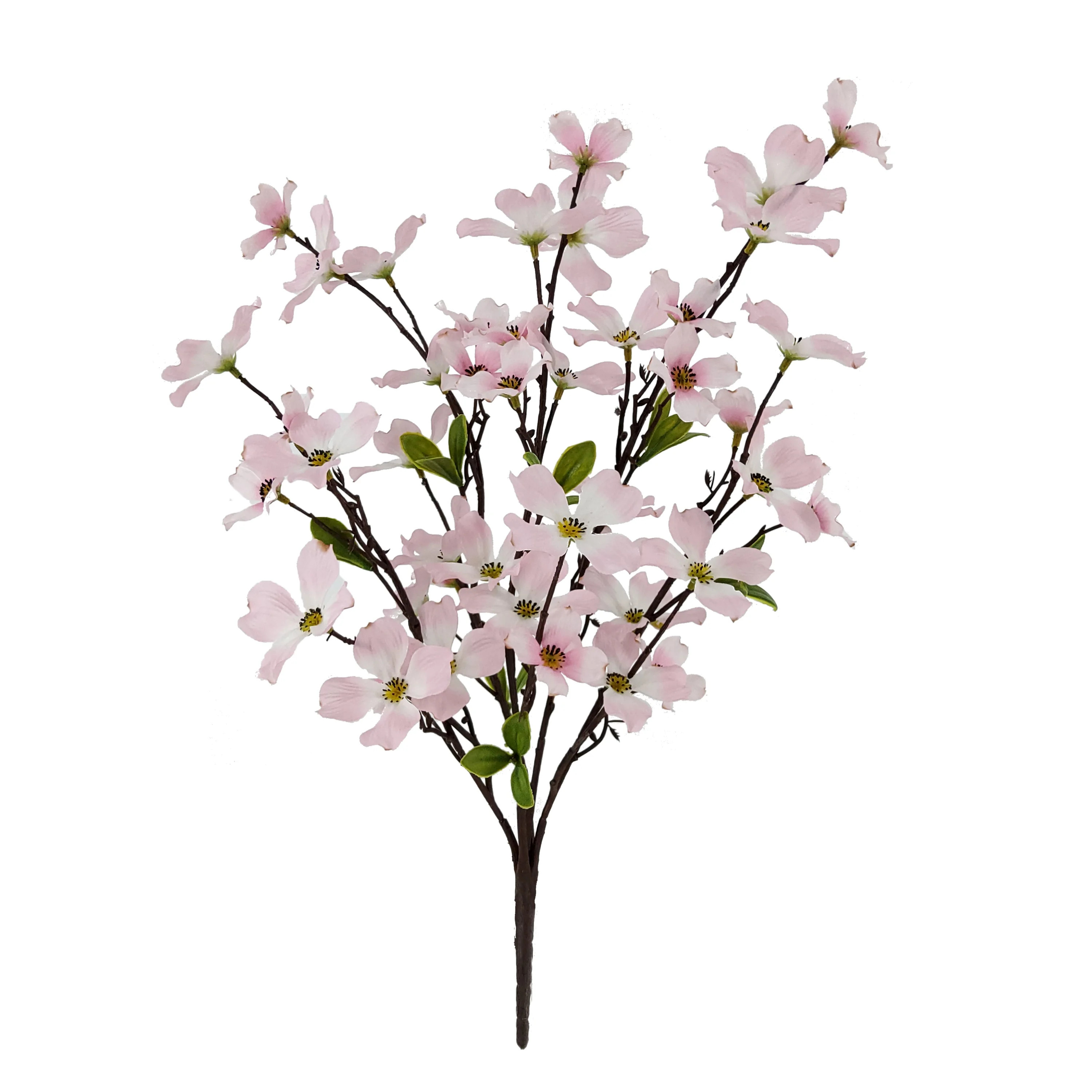 Mainstays 22 inch Artificial Dogwood Bush, Light Pink Color | Walmart (US)