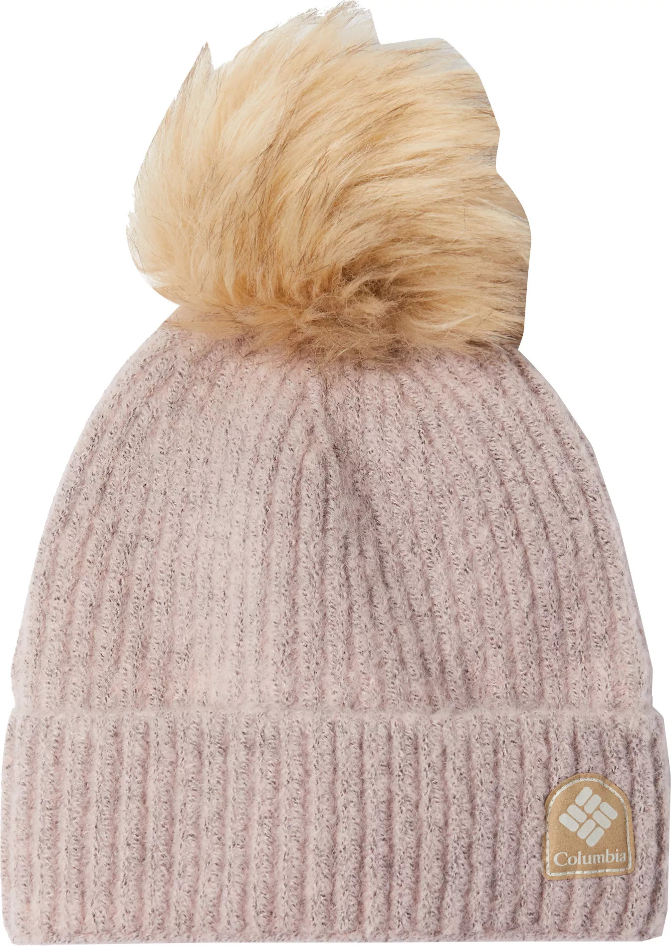 Columbia Winter Blur Pom Pom Beanie, Women's, Mineral Pink | Dick's Sporting Goods
