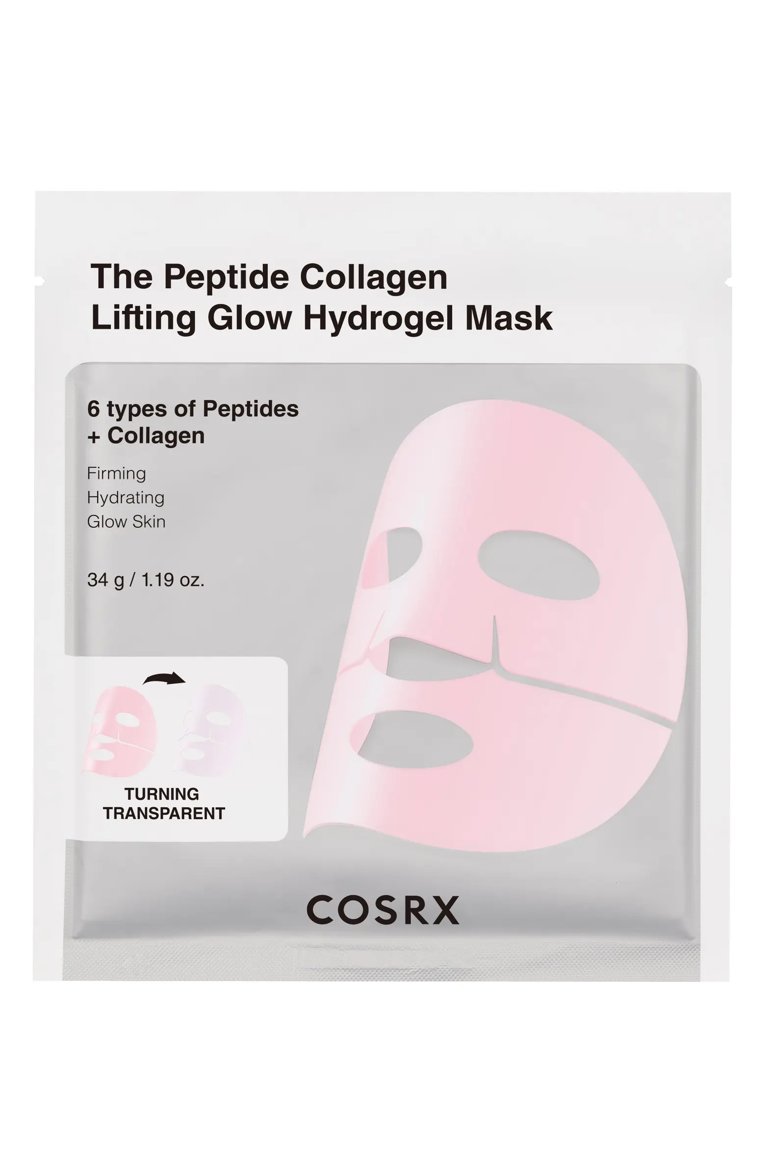 The Peptide Collagen Lifting Glow Hydrogel Mask | Nordstrom