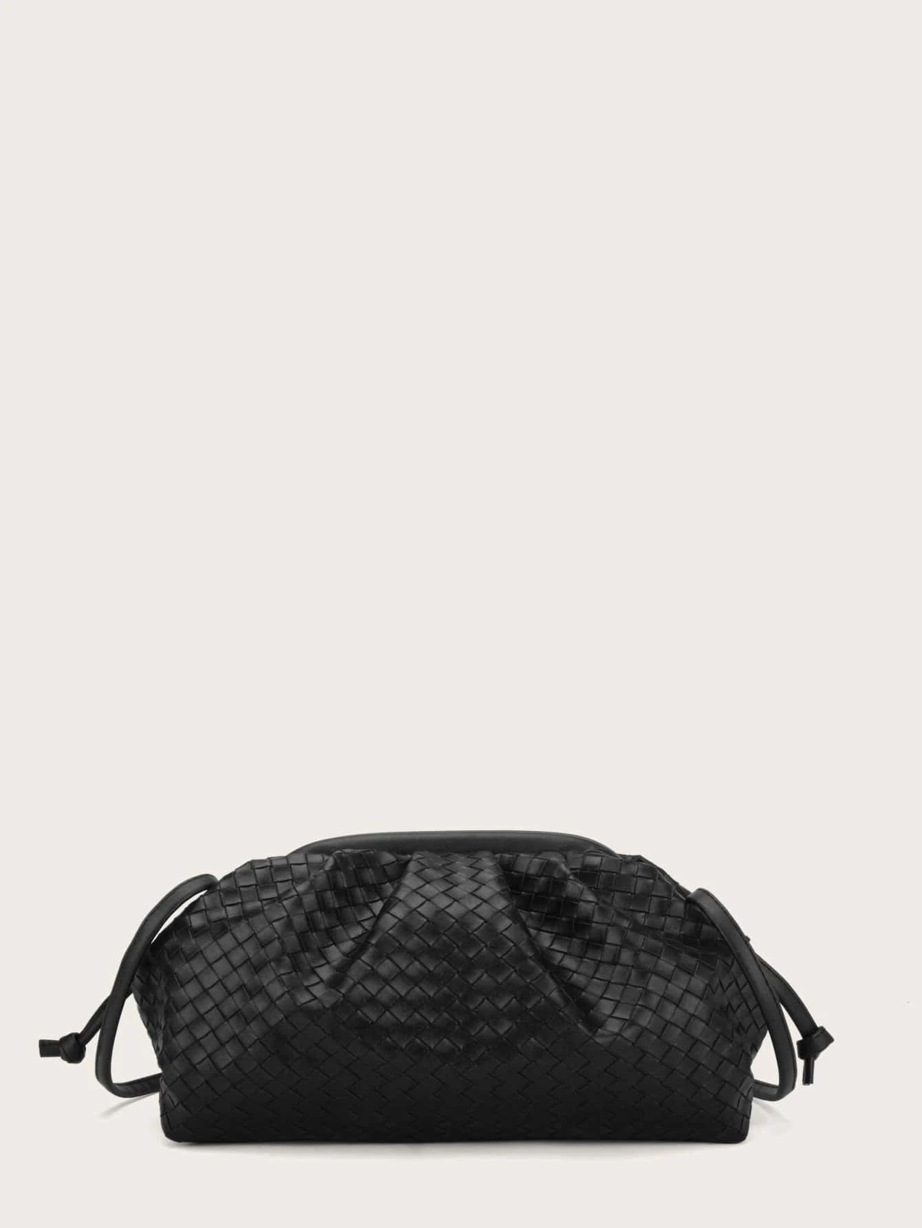 Woven Pattern Ruched Bag | SHEIN