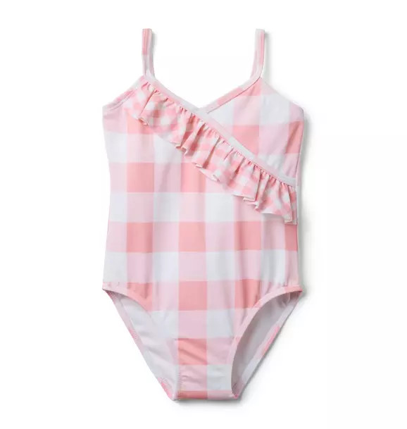 Recycled Gingham Ruffle Swimsuit | Janie and Jack