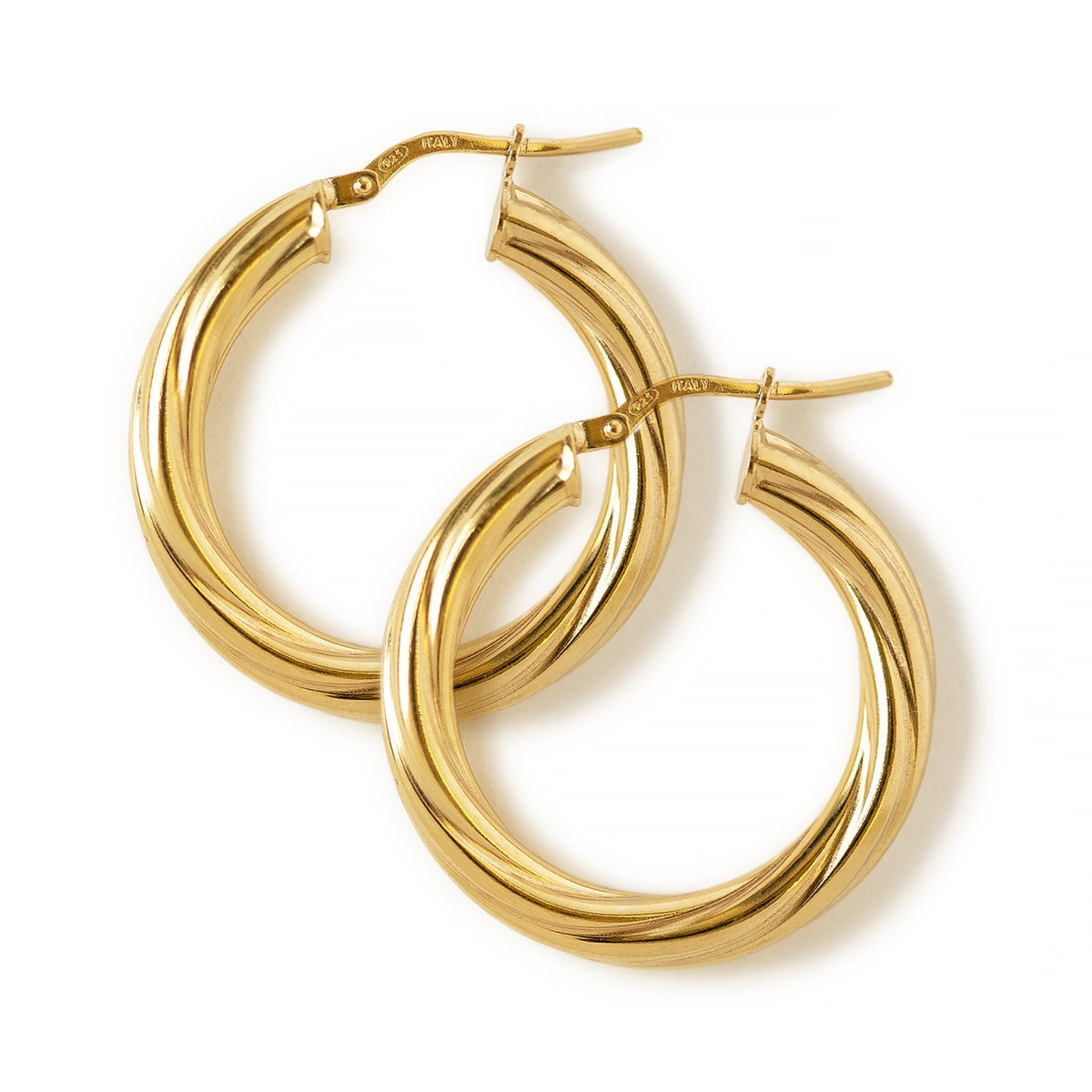 Thick Twisted Hoops | AMY O