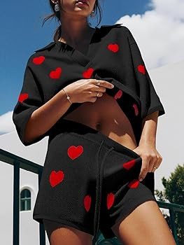 Tankaneo Womens Sweater Set 2 Piece Outfits Oversized 3/4 Sleeve V Neck Knit Tops High Waisted Sh... | Amazon (US)