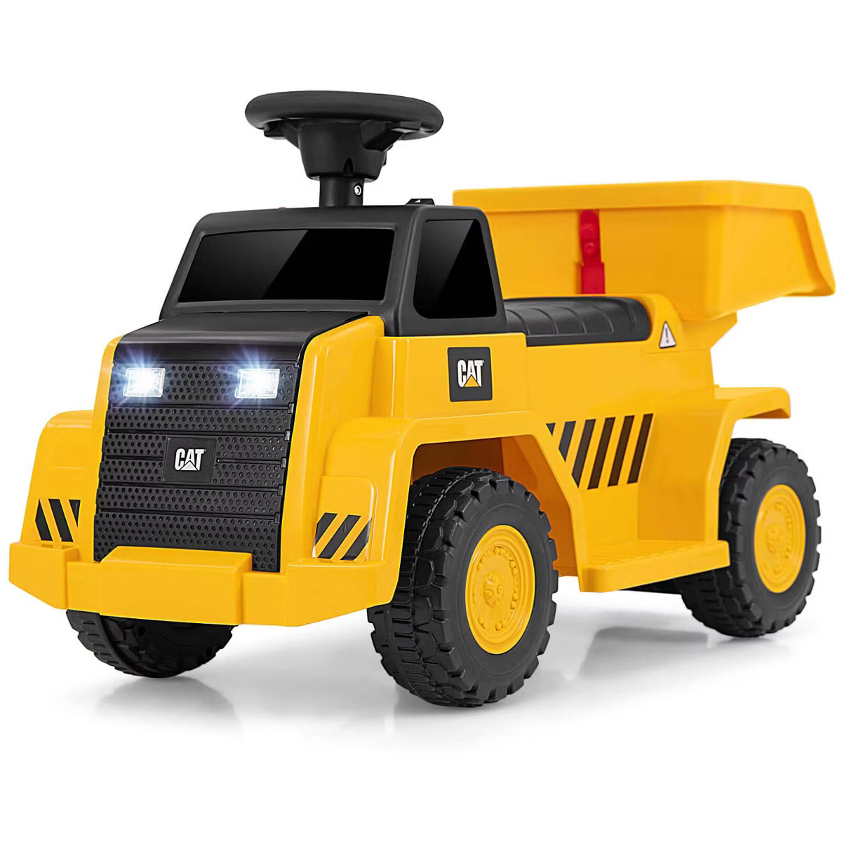 Costway Ride on Dump Truck with One-Button Start Horn Adjustable Dump Bed Treaded Wheels | Target