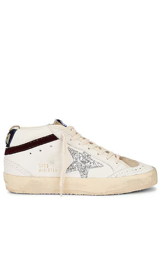 Mid Star Sneaker in White, Silver, Wine, & Medieval Blue | Revolve Clothing (Global)