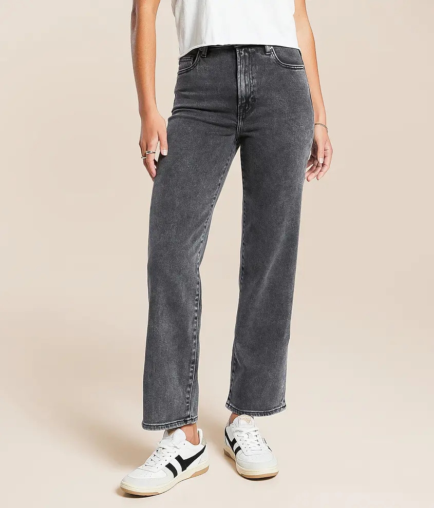 Ella Cropped Classic Straight Stretch Jean | Buckle