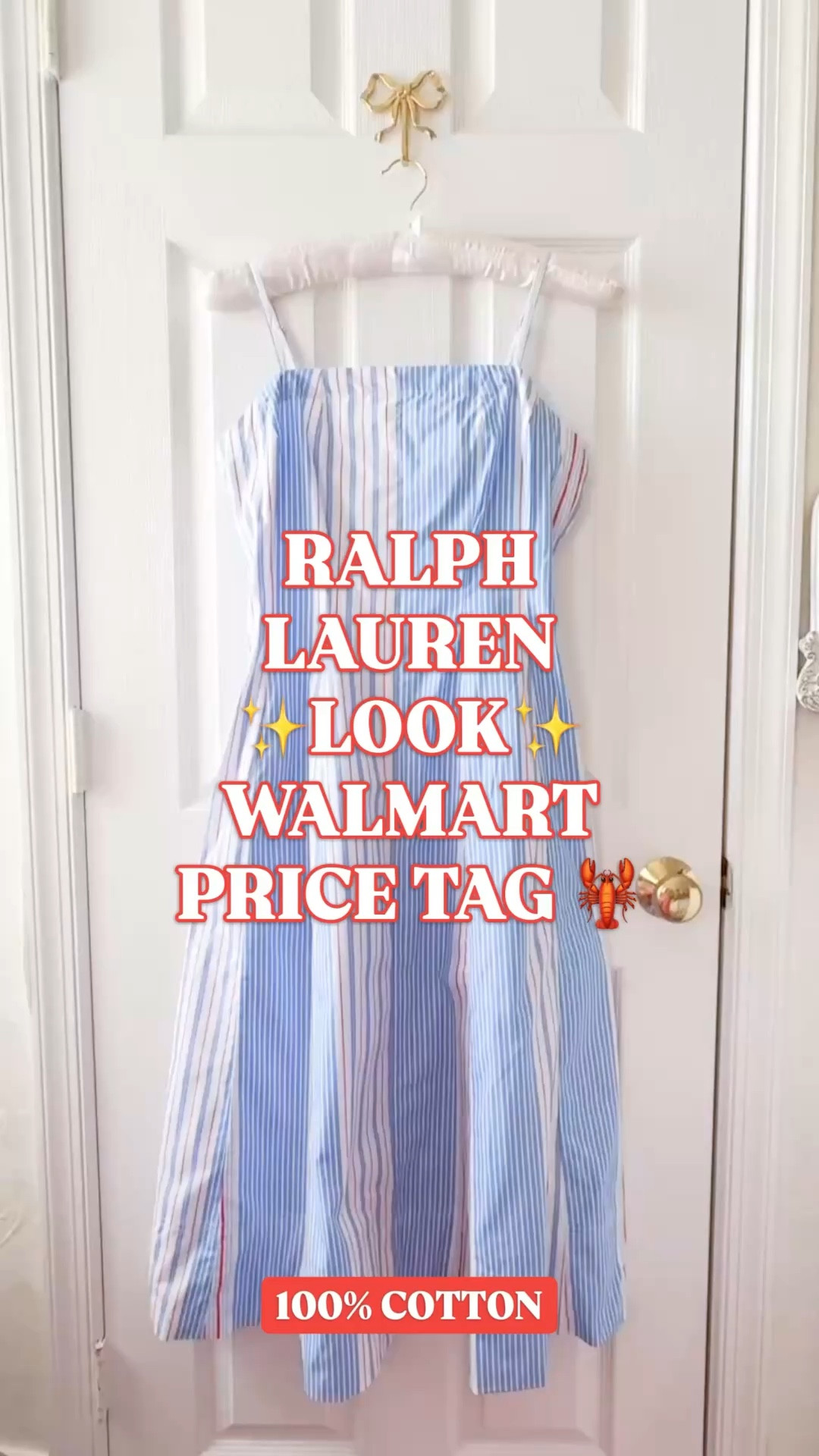 Ralph Lauren look for less | preppy summer dress women | coastal summer dress | blue stripe midi dress | classic Americana outfit | Walmart style | Walmart finds | wedding guest dress women

Ralph Lauren look but it’s Walmart. 

That blue stripe. The square neckline. The structured bodice. The easy flared midi skirt. It has that polished coastal Americana look that feels straight out of an expensive summer catalog, but this one is Walmart.

And that is exactly why it works.

It feels timeless. The kind of dress you pull out for years and it still looks right.

100% cotton with adjustable straps, side pockets, a smocked back panel, and a paneled shape that gives it movement while still keeping that clean, classic structure. It looks crisp, feminine, and pulled together without needing much from you.

This is the dress for women who want:
• Ralph Lauren look for less
• preppy summer outfits
• coastal style dresses
• classic Americana summer style
• polished vacation outfits
• timeless wedding guest dresses

Wear it for beach town dinners, vacation mornings, bridal showers, Memorial Day, Fourth of July, casual weddings, summer weekends, and all those moments when you want to look like your life comes with sailboats and a standing dinner reservation.



ralph lauren look for less, ralph lauren summer dress, preppy summer dress women, coastal summer dress women, blue stripe midi dress women, classic Americana outfit women, wedding guest dress women, memorial day dress women, fourth of july dress women, vacation dress women, beach town outfit women, square neck midi dress women, cotton midi dress women, striped summer dress women, walmart style women, walmart finds fashion, free assembly dress

#LTKFindsUnder50 #WalmartStyle #WalmartFinds #LookForLess #PreppyStyle #RalphLauren #WeddingGuestDress #CoastalStyle #MemorialDayOutfit #FourthOfJulyOutfit

#LTKSeasonal #LTKWedding #LTKTravel
