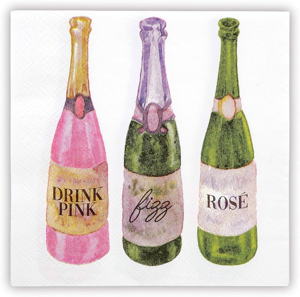 Santa Barbara Design Studio Sippin' Pretty Cocktail Paper Napkins, 20-Count, 5 x 5-Inches, Weddin... | Amazon (US)