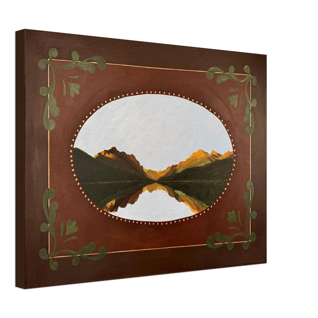 Bowman Lake Canvas Print | Western Montana Collection | Art by Allison Louise - Etsy | Etsy (US)