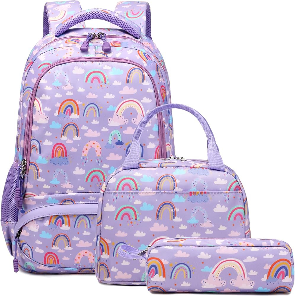 Meisohua Girls Backpack for Elementary Kids School Bookbag Set Cute Unicorn Backpacks for Girls W... | Amazon (US)