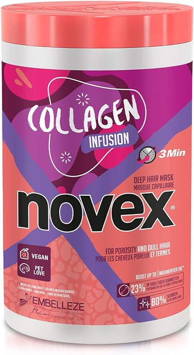NOVEX Value Size Deep Conditioning Hair Masks infused with Natural Ingredients Collagen Infusion ... | Amazon (US)