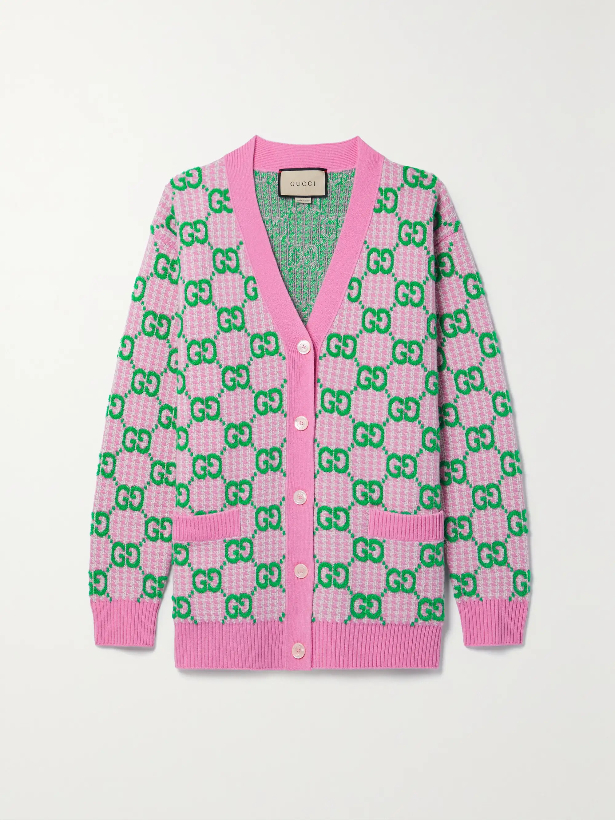 Wool-jacquard cardigan | NET-A-PORTER (US)