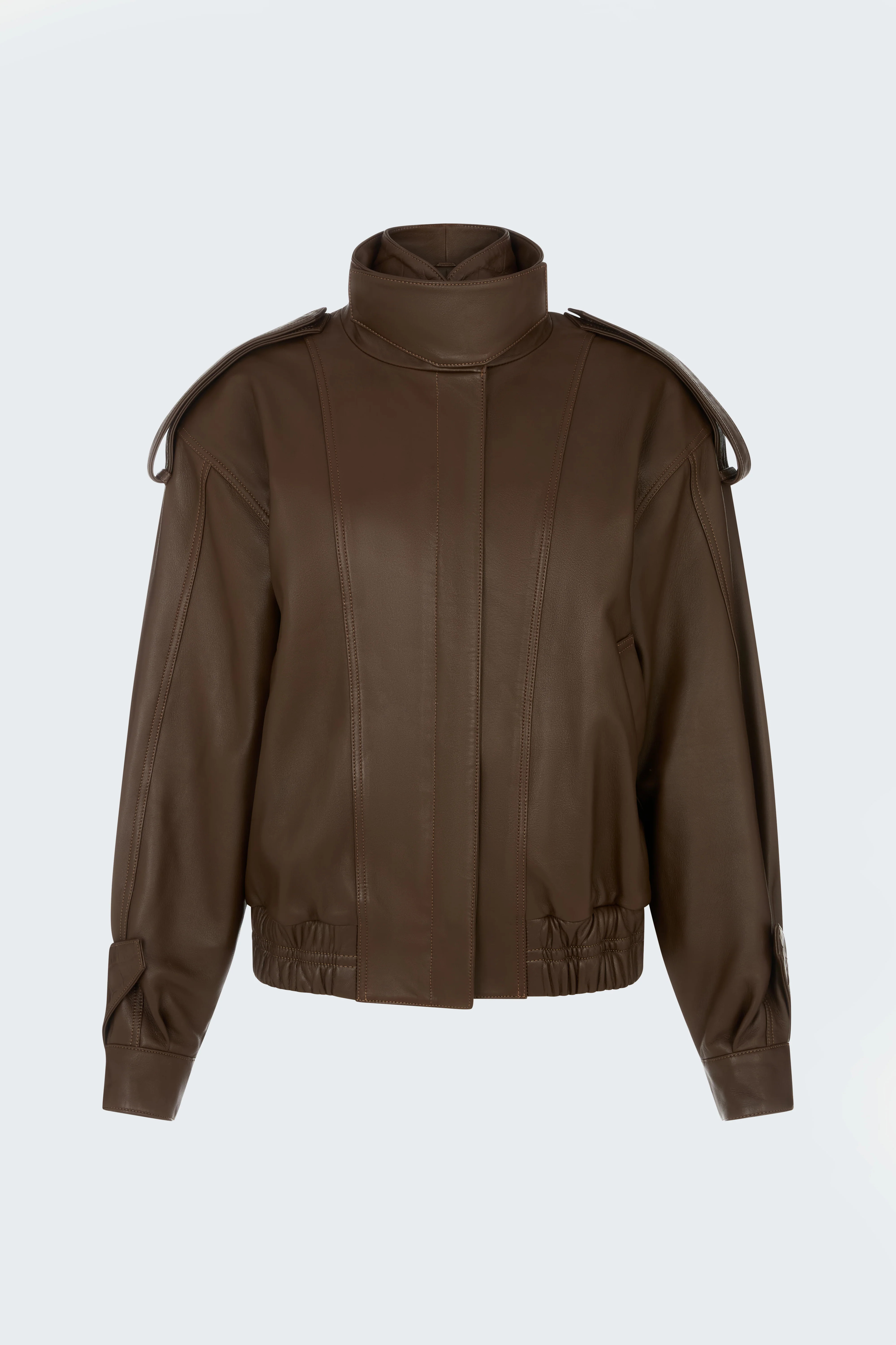 Fiona Leather Bomber | DUCIE