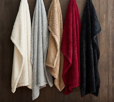 Fireside Cozy Sherpa Reversible Throws | Pottery Barn (US)