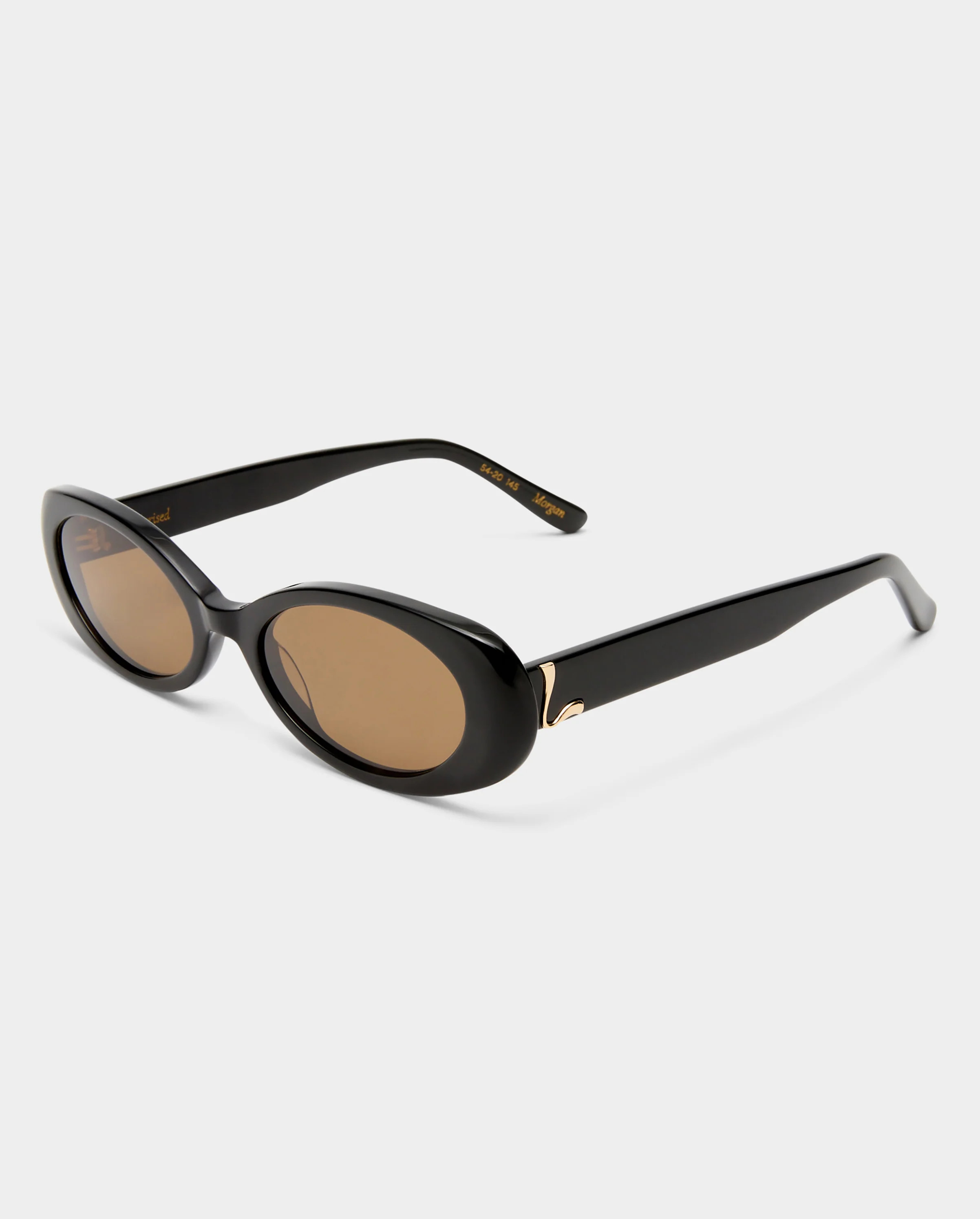 The Morgan Black Female Oval Sunglasses | Luv Lou | Luv Lou