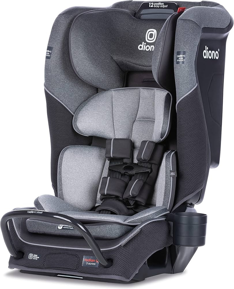 Diono Radian 3QX 4-in-1 Rear & Forward Facing Convertible Car Seat, Safe+ Engineering 3 Stage Inf... | Amazon (US)