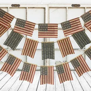 Handmade 4TH of JULY Banners Made From Vintage Book Pages, Garland Flag, Stars & Stripes, Indepen... | Etsy (Global)