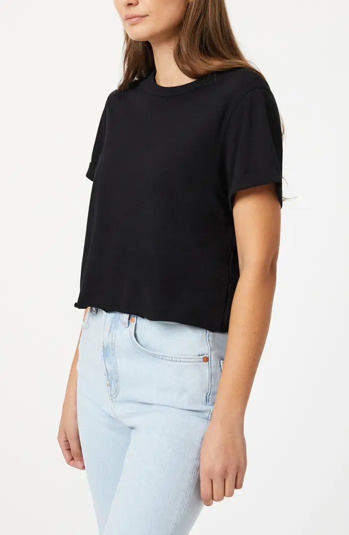 Mavi Jeans Raw Hem Crop T-Shirt | Nordstrom | Nordstrom