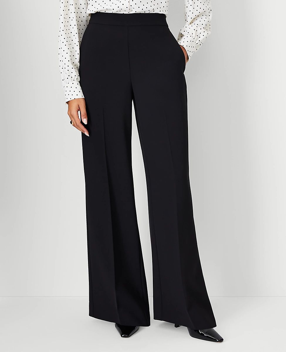 The Petite Wide Leg Pant in Fluid Crepe | Ann Taylor (US)