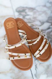 Miami Beach Studded Sandals | AMUSE Collection