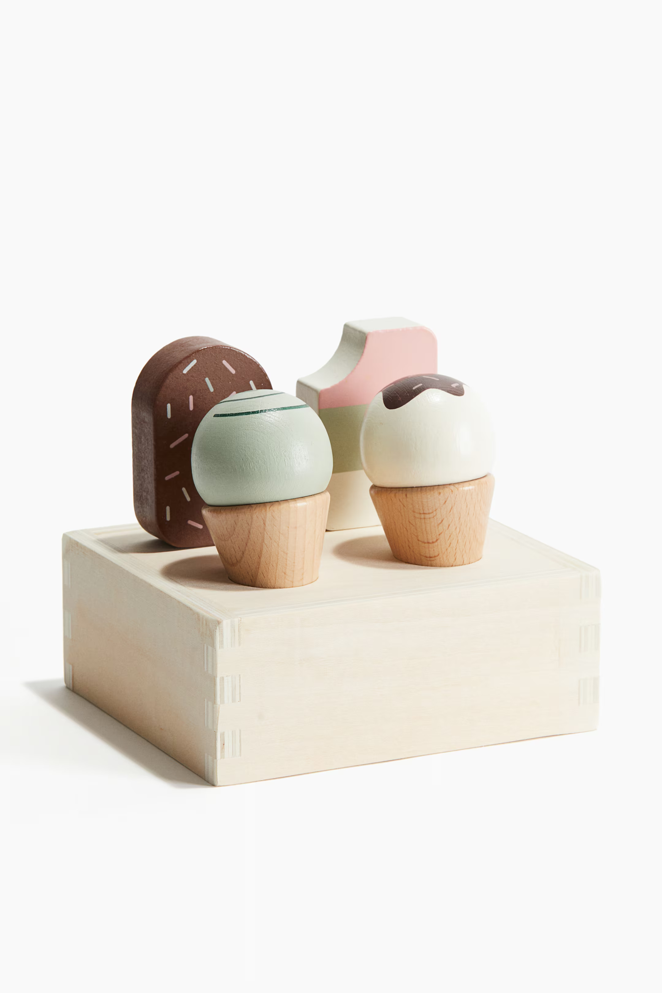 Wooden ice cream toy set - Beige/Ice cream - Home All | H&M GB | H&M (UK, MY, IN, SG, PH, TW, HK)