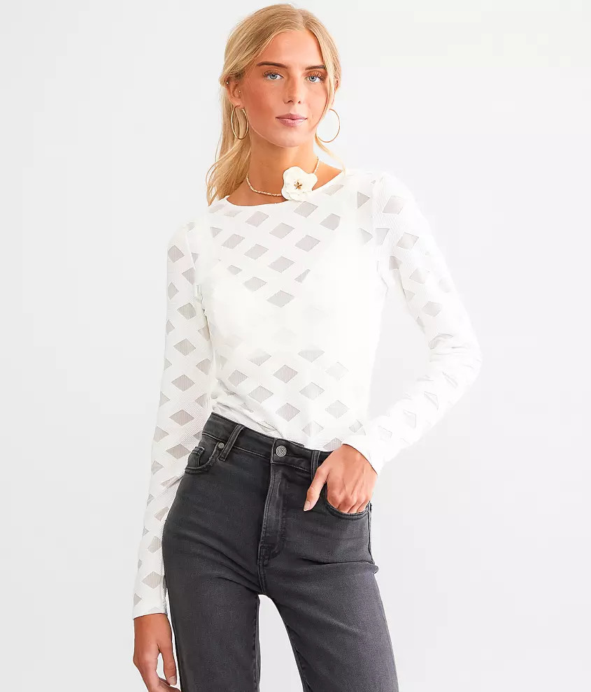 Checkered Mesh Top | Buckle