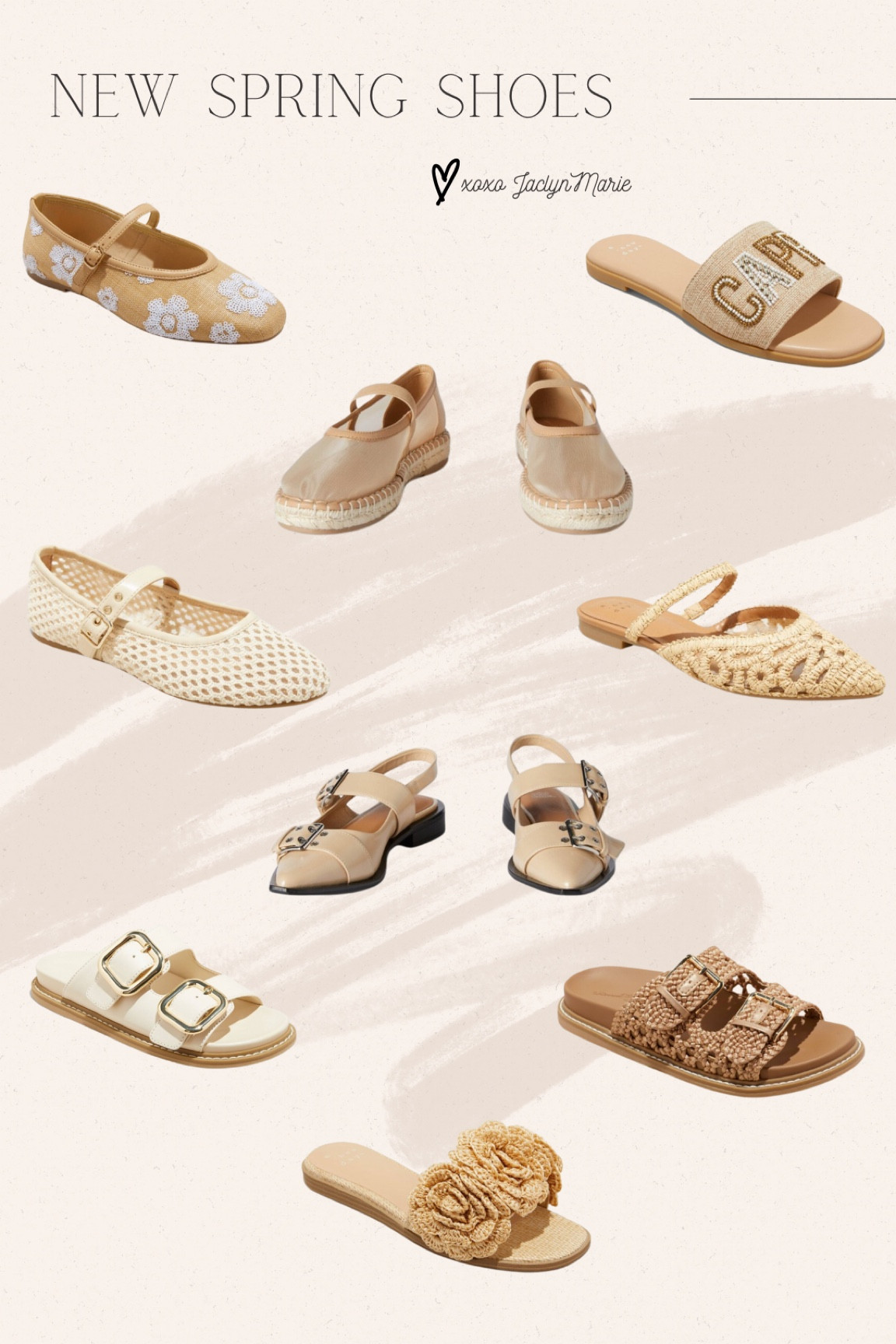 Spring shoes ; new target arrivals ; spring break must haves ; raffia sandals ; ballet flats ; neutral spring shoes ; girly shoes for spring ; beach vacation sandals 

#LTKTravel #LTKFindsUnder50 #LTKShoeCrush