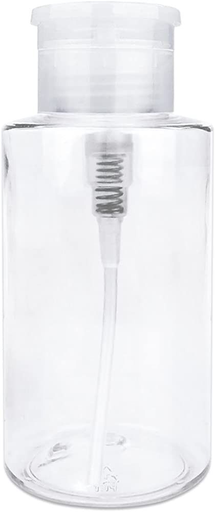 PANA Liquid Push Down Pump Dispenser Empty Bottle with Flip Top Cap (10 Ounce - 1 Bottle, Clear) | Amazon (US)