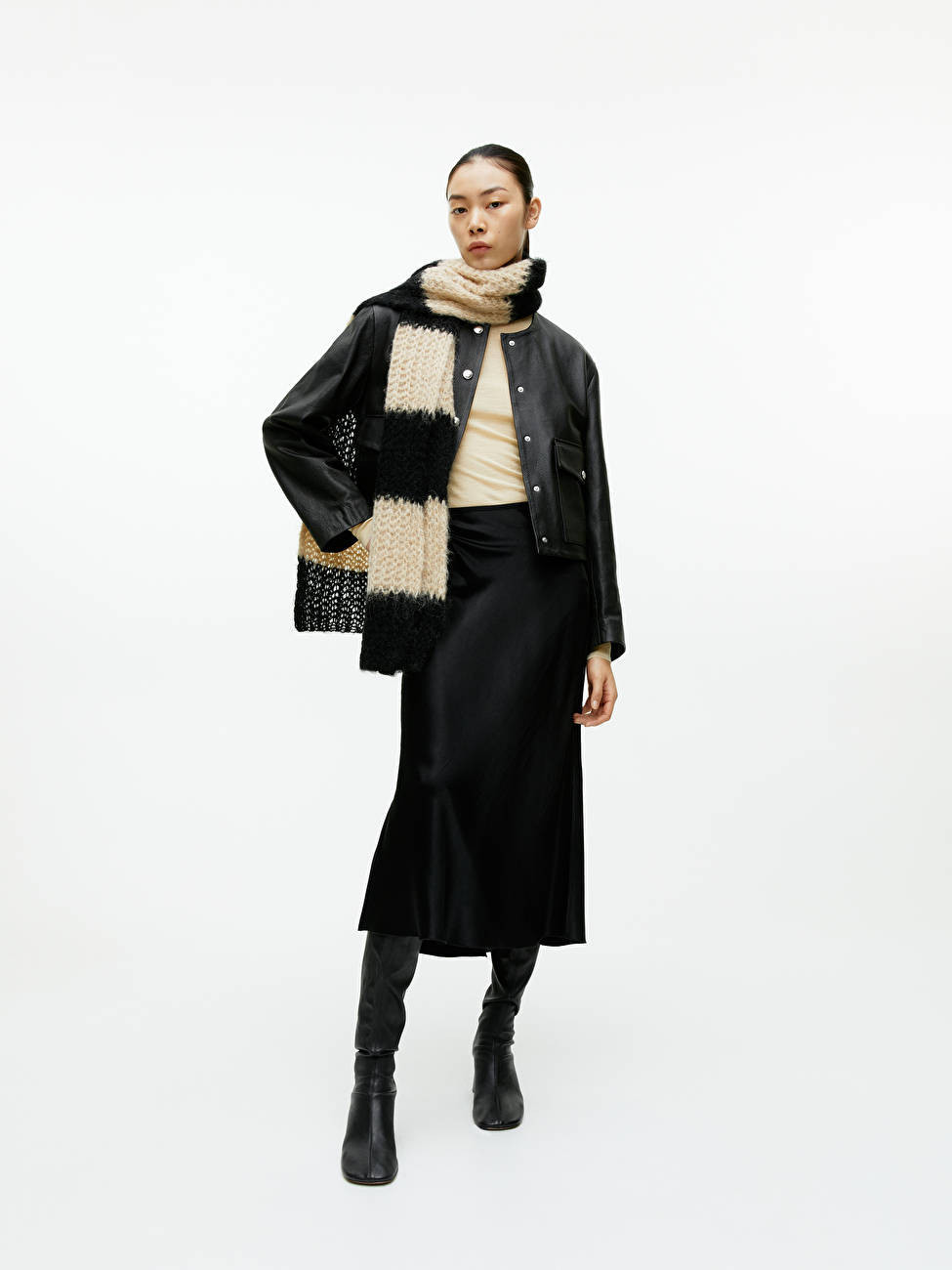 Bias-Cut Satin Skirt | ARKET (US&UK)