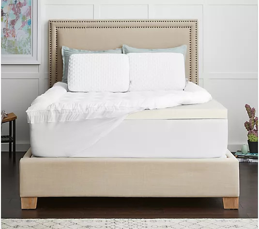 Tempur-Pedic 3" + 1" Pillow Top Mattress Topper - QVC.com | QVC