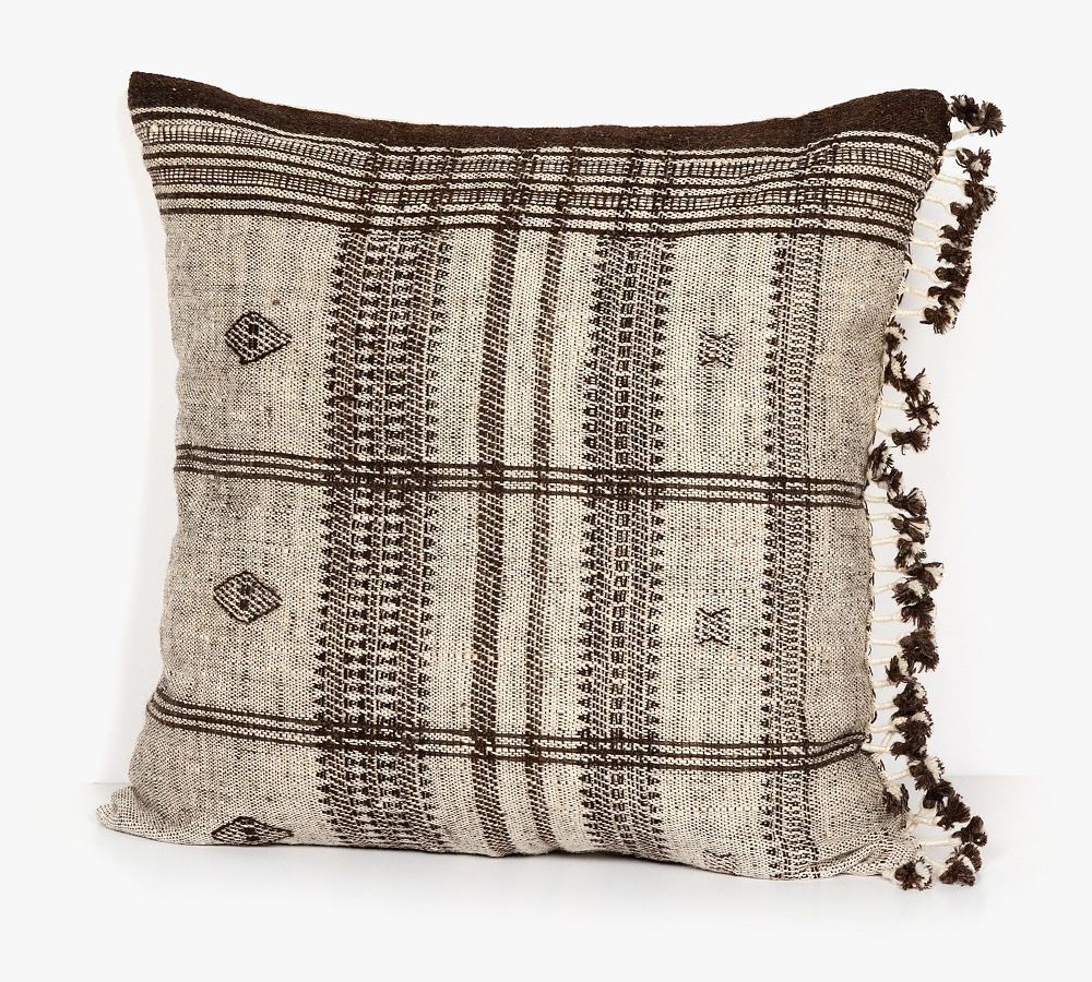 Suna Rustic Handwoven Pillow | Pottery Barn (US)