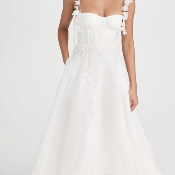 Zimmermann Wonderland Corset Midi-Dress Size 1 (US 4-6) | Poshmark