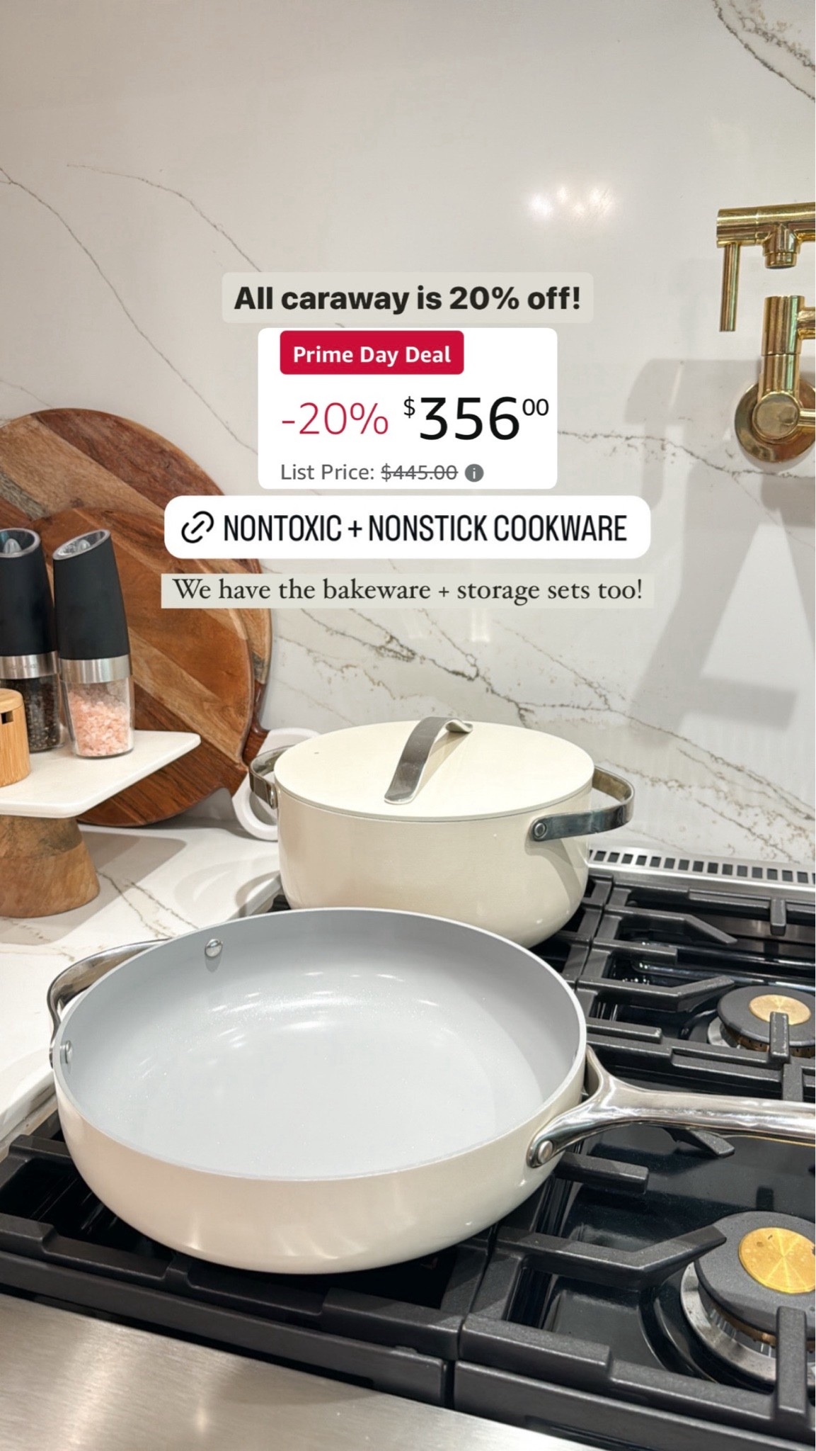 All Caraway is currently 20% off for Amazon Prime Days! This is our absolute favorite & all we use to cook with on our house- if you’ve been eyeing them, now is a great time to save!

#LTKSaleAlert #LTKHome #LTKmomlife