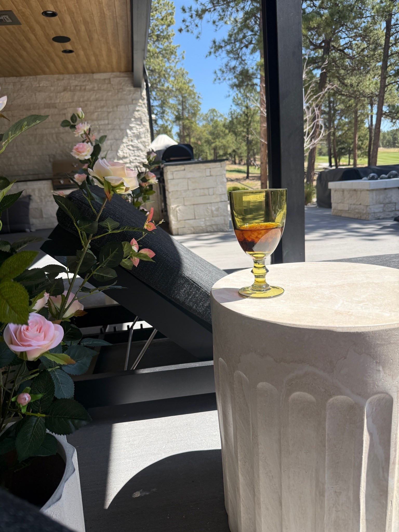 The perfect outdoor side table. Love the fluted details. These goblets are no longer available so I’m linking some other drinking glasses that are a vibe for the patio.

#LTKdayinmylife #LTKSeasonal #LTKHome