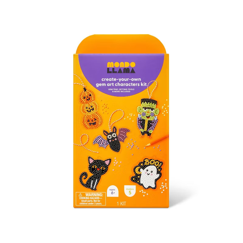 Halloween Gem Art Ornaments with Five Icon Options - Mondo Llama™ | Target