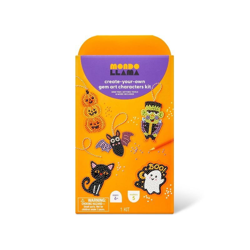 Halloween Gem Art Ornaments with Five Icon Options - Mondo Llama™ | Target