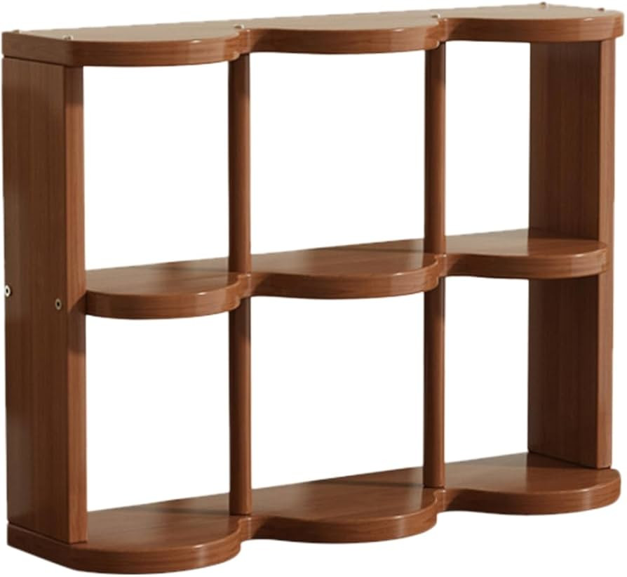 Wooden Coffee Mug Display Rack, Freestanding Grid Vintage Coffee Cup Display Stand, Rustic Coffee... | Amazon (US)