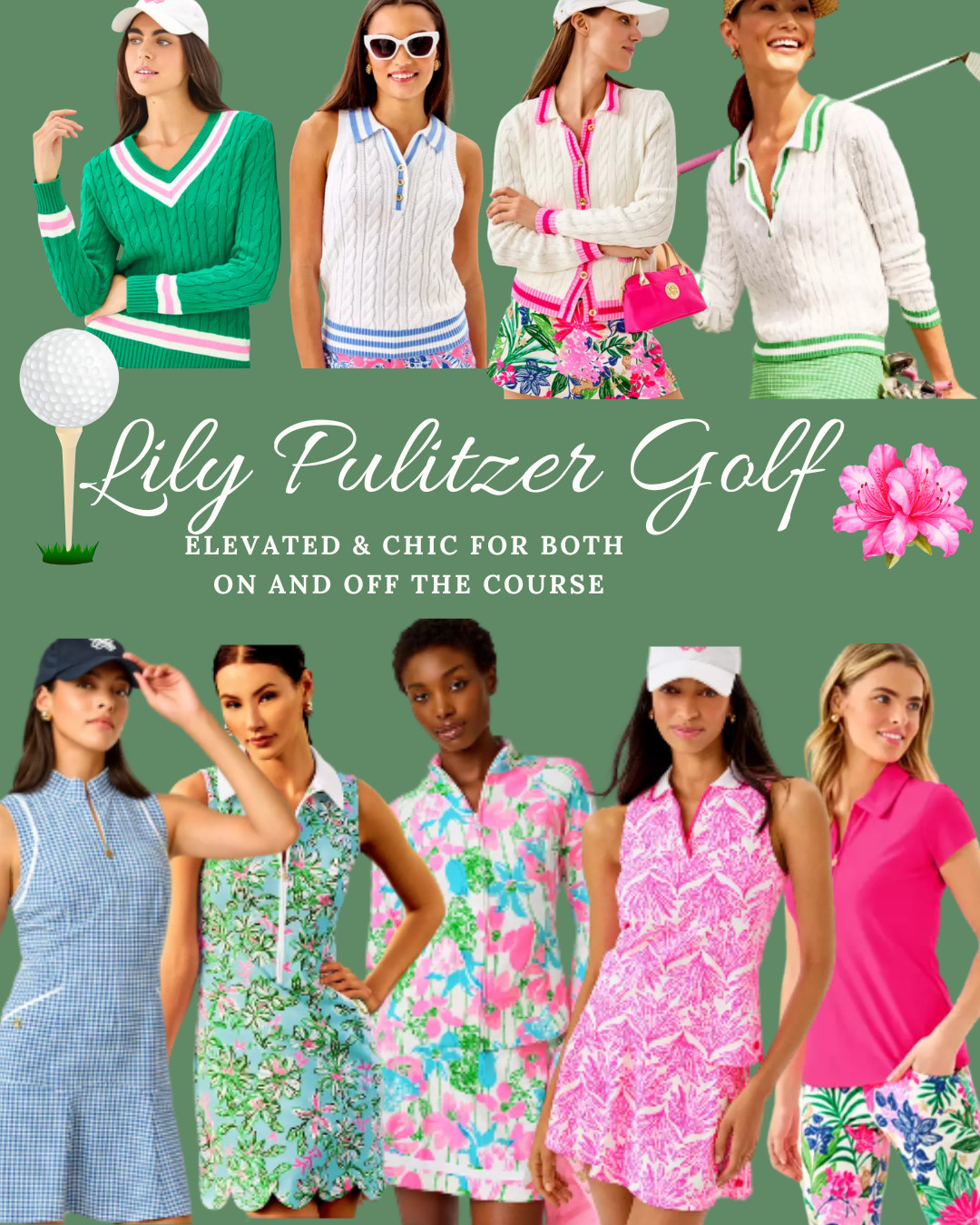 Pretty in pink + made for the course 💕⛳️
This Lilly Pulitzer–inspired golf look is giving effortless, feminine, and polished — perfect for sunny rounds, tournament days, or just feeling confident on the course.

Lightweight, breathable, and easy to move in (because comfort matters just as much as style when you’re playing or caddying all day). Golf outfits should feel as good as they look — think polished, tailored, and course-ready ✨

This is one of those outfits you can wear from tee time → lunch → errands and still feel put together 💗

Shop my look below 💚
Comment SHOP or head to my LTK to grab everything linked! 

 

#LTKMothersDay #LTKmomlife #LTKActive