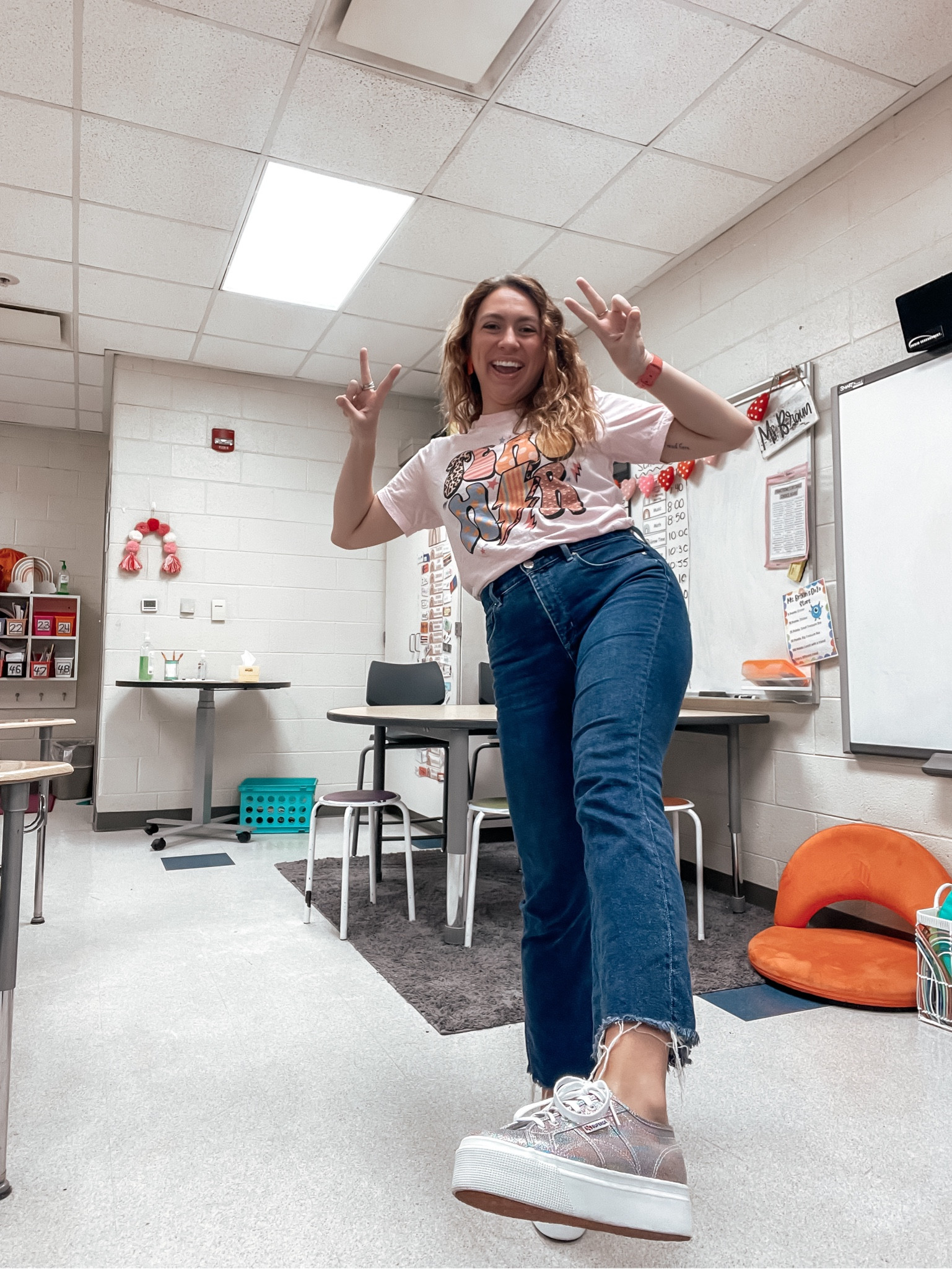 Exact shirt from shopdoor104.com

Teacher outfit, teacher style, teacher fashion, teacher shirts, teacher t-shirts, fun shoes, fun sneakers, casual work outfits

#LTKfindsunder100 #LTKshoecrush #LTKfindsunder50