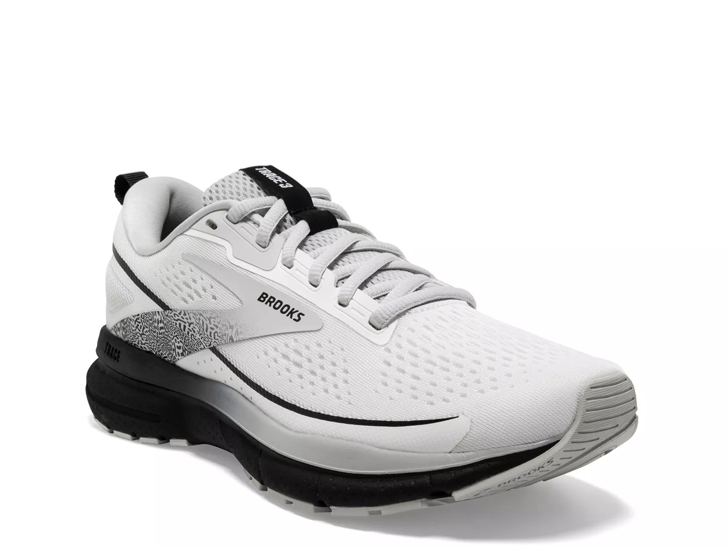 Brooks Wide Width Trace 3 Running Shoe | Women's | White/Grey | Size 11 | Sneakers | DSW