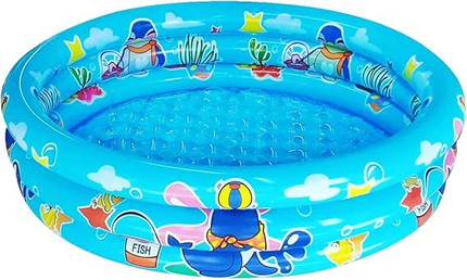 Click for more info about 3 Rings Kiddie Pool for Toddler, 48”X12”，Kids Swimming Pool, Inflatable Baby Ball Pit Pool,...