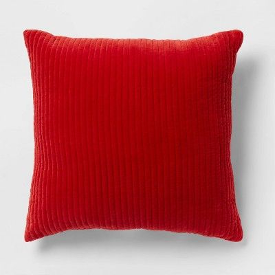 Oversized Quilted Cotton Velvet Throw Pillow - Threshold™ | Target