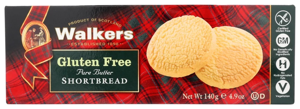 Walkers Shortbread Cookies, Pure Butter Shortbread Rounds, Gluten Free, 4.9 G. | Walmart (US)